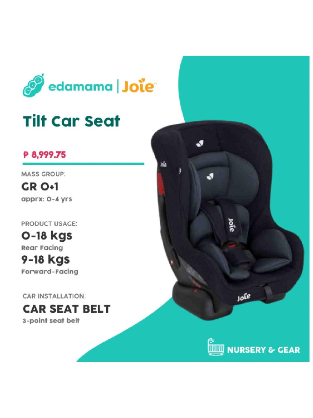 Joie Tilt Car Seat Group 0 1 edamama